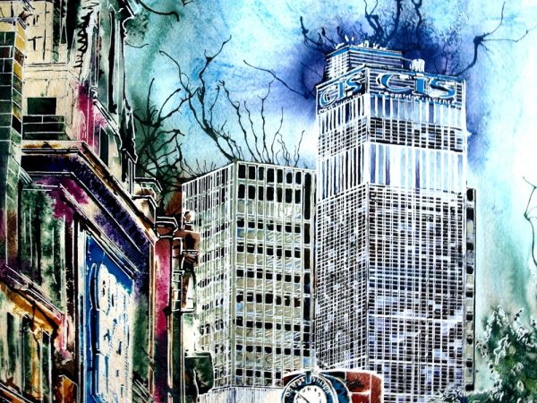 Cathy Read- Artist - Printworks Painting