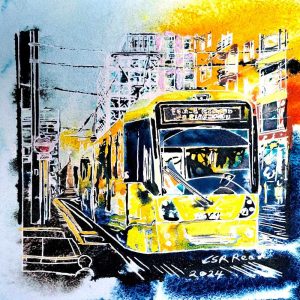 Cathy Read - Artist - Manchester Tram