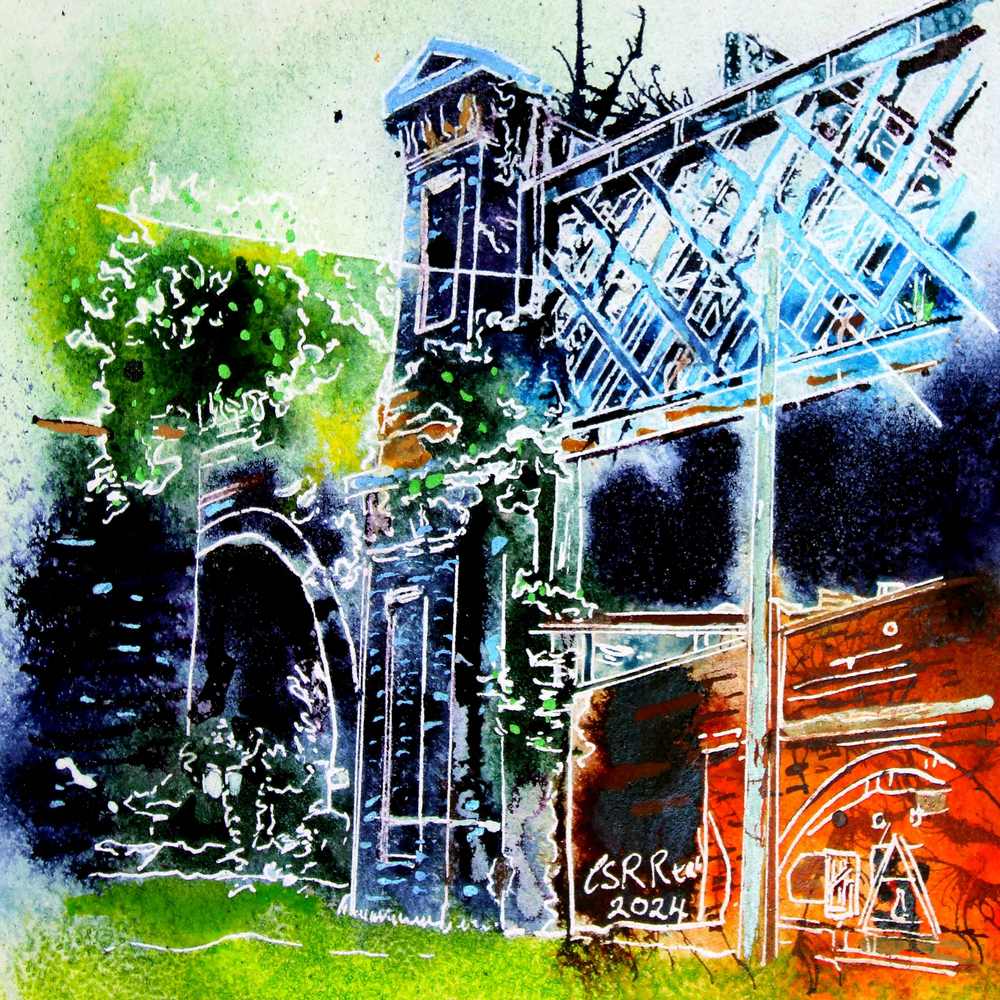 Mini Castlefield – Original Painting – Cathy Read Art