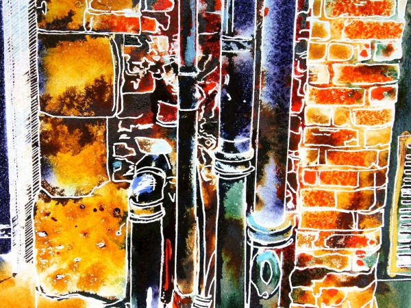 Cathy Read - Artist - Old Pipes