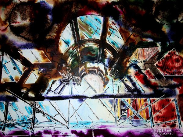 Cathy Read - Artist - Shop Front at the V and A painting