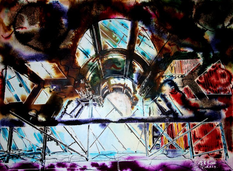 Cathy Read - Artist - Shop Front at the V and A painting