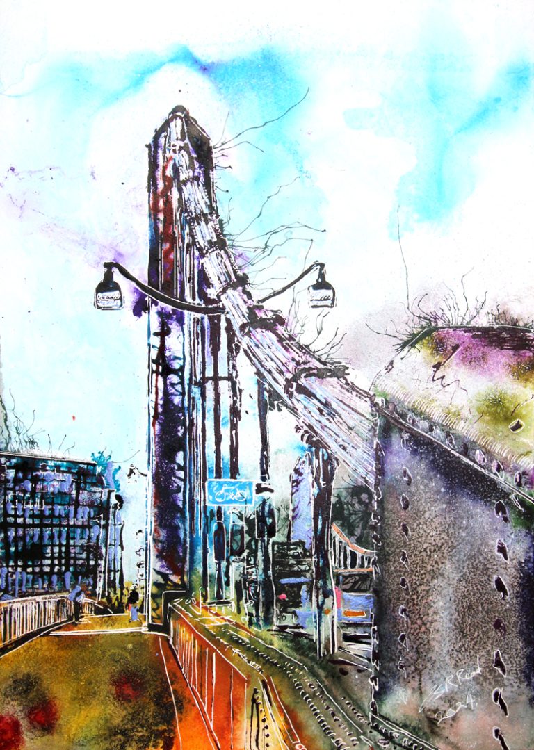 Cathy Read - Artist - Vanishing Figures on Chelsea Bridge