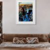 Cathy Read – Artist - Deep Dark Lock Painting in a Room Setting