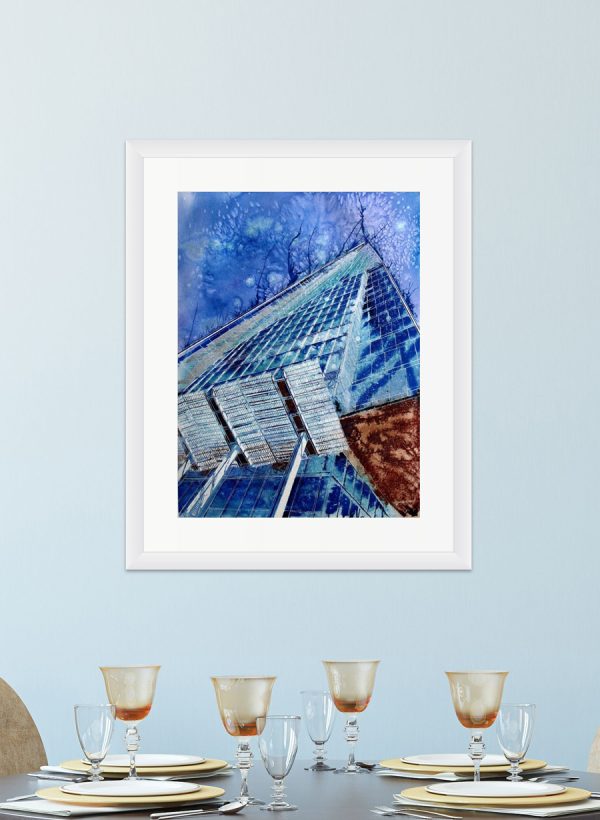 Cathy Read - Artist - Birth of the Shard painting in a room setting