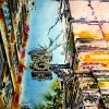 Cathy Read - Artist - Echos of London Bridge Painting