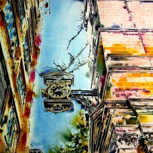 Cathy Read - Artist - Echos of London Bridge Painting