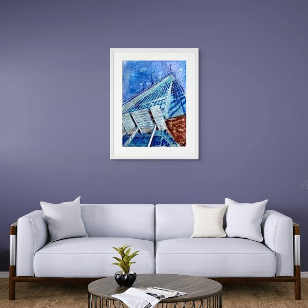Cathy Read - Artist - Birth of the Shard painting in a room setting