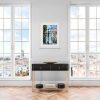 Cathy Read - Artist - St Pancras Reflections painting in a room setting
