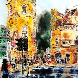 Cathy Read – Artist - Carfax Tower Painting