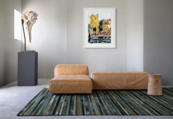 Cathy Read – Artist - Carfax Tower Painting in a room setting