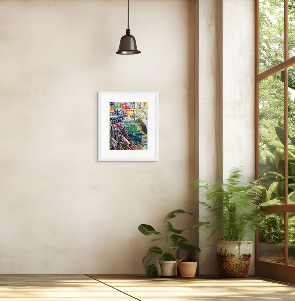 Cathy Read - Artist - Lock Gear painting in a room setting