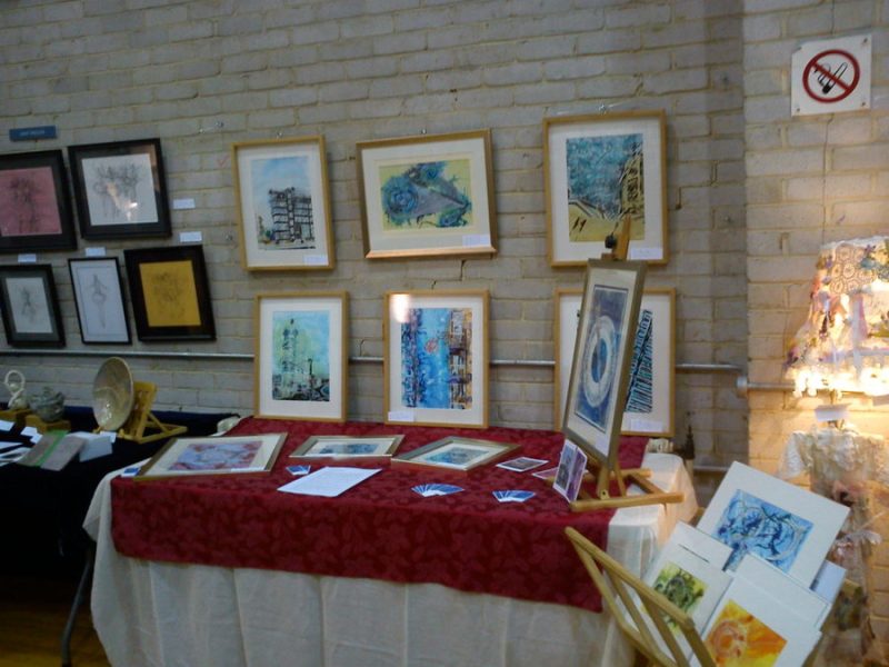 Cathy Read - Artist - Display at Art Fair in 2011