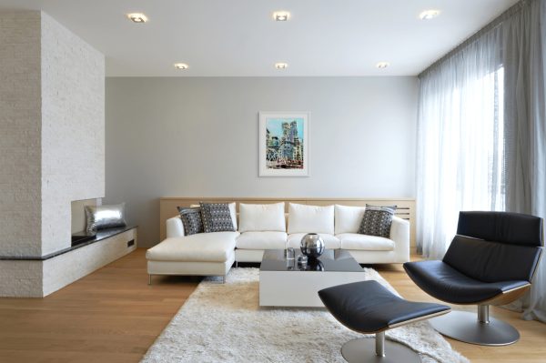 Cathy Read – Artist - St George Wharf, Riverside Walk Painting in a room setting