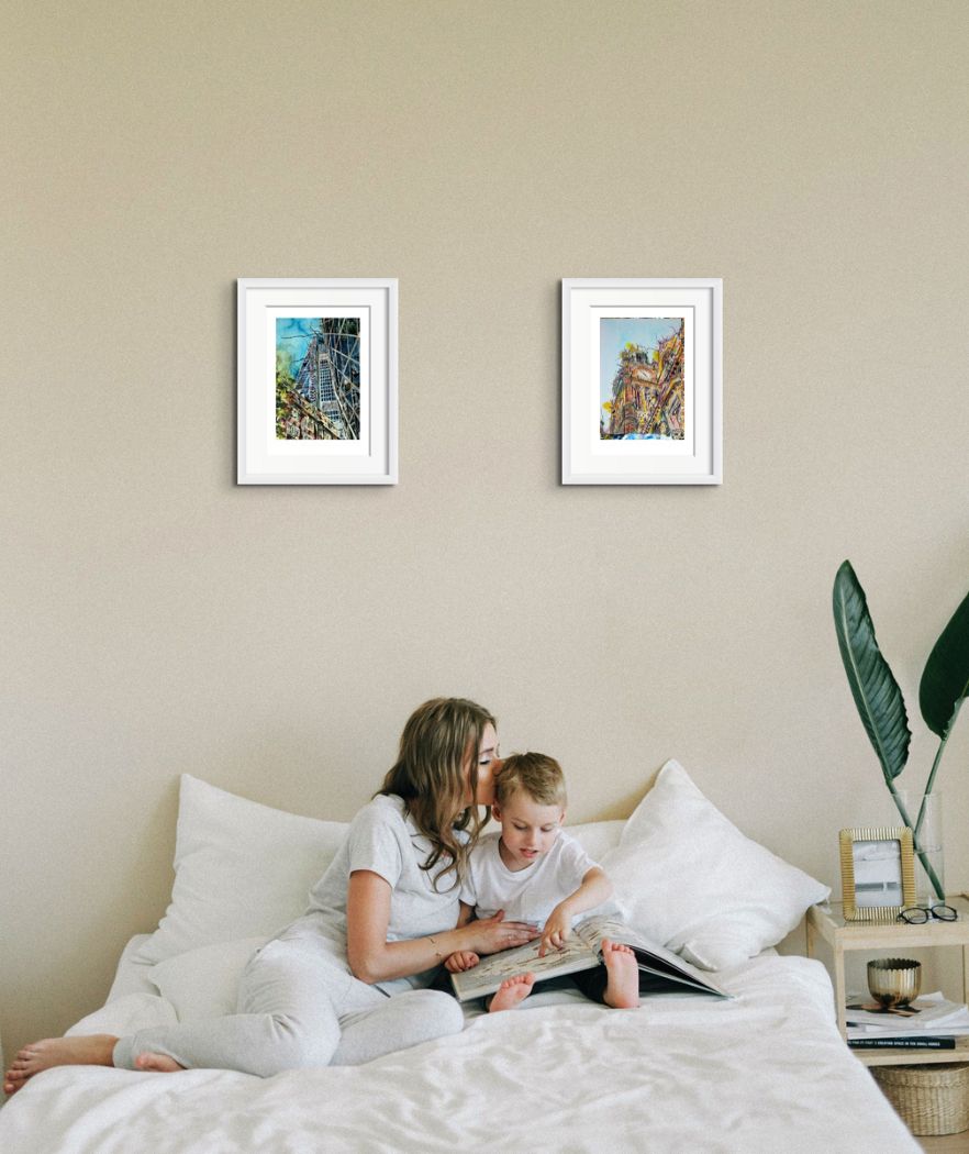 Cathy Read - Artist -A3 Print Lean on Me and Nearly Hometime