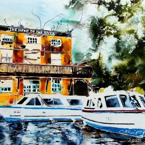 Cathy Read - Artist - Head of the River Painting