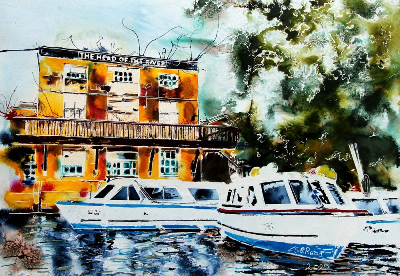 Cathy Read - Artist - Head of the River Painting