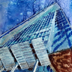 Birth-of-the-Shard-©2012-Cathy-Read-Watercolour-and-Acrylic-ink-76x56cm