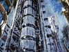 ©2012 - Cathy Read - The Lloyds Building - Mixed media-75x55cm