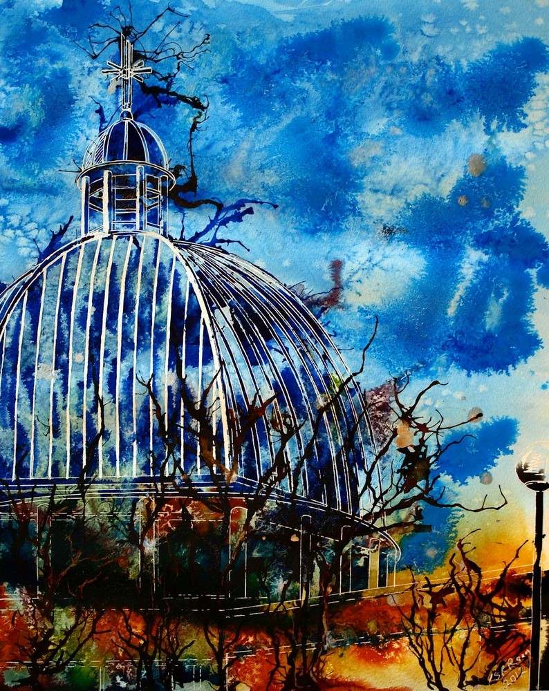 There is but One Church -  ©2012 - Cathy Read - Watercolour and acrylic ink- 50x40cm