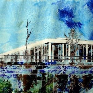 Underpass -  ©2012 - Cathy Read - Watercolour and acrylic ink- 50x40cm