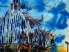 There is but One Church -  ©2012 - Cathy Read - Watercolour and acrylic ink- 50x40cm