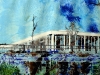 Underpass -  ©2012 - Cathy Read - Watercolour and acrylic ink- 50x40cm