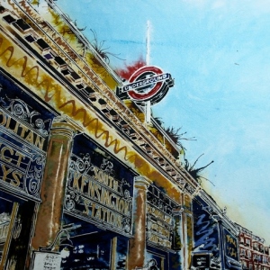 Kensington-Station = ©2019-Cathy-Read-40-x-50-cm