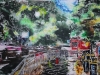 Leaving Hammersmith Apollo- ©2020-Cathy-Read-Watercolour-and-Acrylic-on-paper-on-board