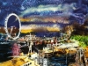©2014 - Cathy Read - Goodnight Thames - Watercolour and Acrylic - 54x74 cm