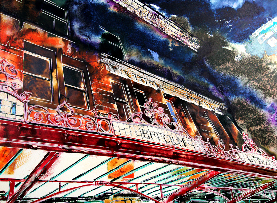 Victorian Destinations - ©2022 - Cathy Read-Watercolour and Acrylic - 56x76cm