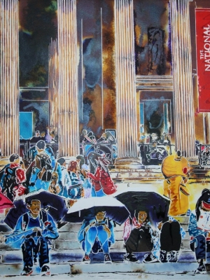 Cultural Exchange - ©2020 - Cathy Read - 56 x 76cm