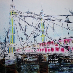 Albert Bridge - ©2020 - Cathy Read - 40 x 50 cm