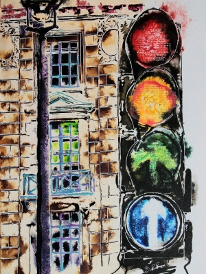 Strawberry, Lemon and Lime - Cathy Read  - ©2026 - Watercolour and Acrylic  - 59.4 x 42.8 cm