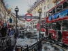 Regent Street- ©2020- Cathy Read-Watercolour and acrylic ink - 56x76cm